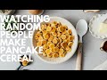 Watching Random People Make Pancake Cereal on Tik Tok #pancakecereal