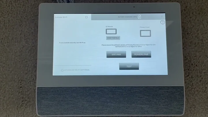 Qolsys IQ powerG remote keypad ID number and firmware version