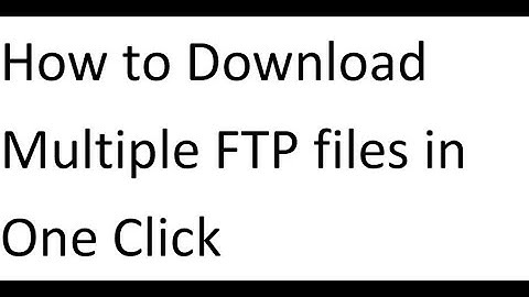 EXCEL VBA FTP How to Download Multiple FTP files in One Click