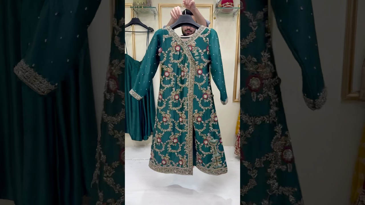 Angrakha Style Partywear Dress With Sharara ❤️😍