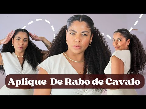 Aplique de rabo de cavalo, feito em casa barato e prático - Débora Luz