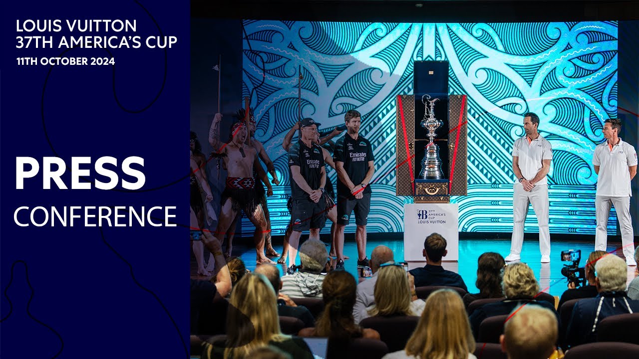 ⁣The Louis Vuitton 37th America's Cup Opening Press Conference