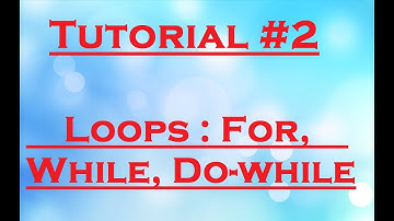 Turbo c++ tutorial #2 - Loops :for loop, while loop, do while loop (detailed/with audio/English)