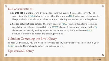 Resolving NULL Values in T-SQL Pivot Queries