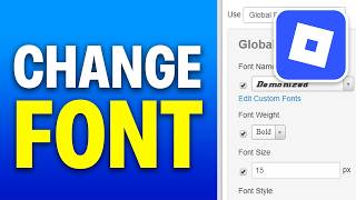 How to Change Font on Roblox - Get Custom Font for Roblox