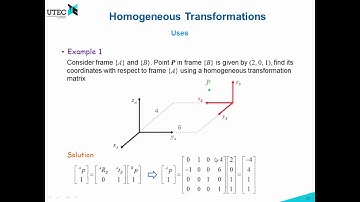 Lecture 2 - 3: Homogeneous Transformations (Robotics UTEC 2018-1)