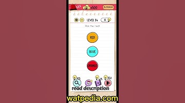 Brain Test Level 54 Pick the red color