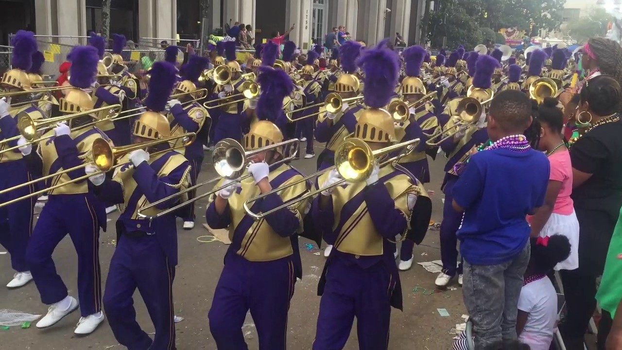 St. Augustine High School Purple Knights Marching 100 in Rex, King of ...