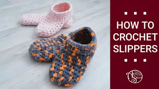 Crochet Slippers Tutorial | Beginner Friendly