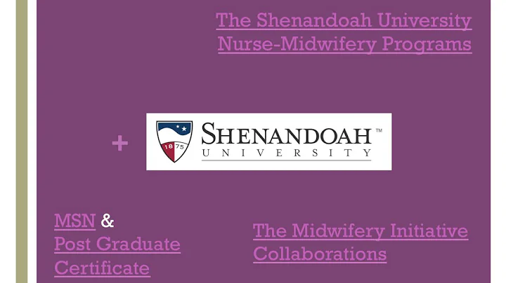 Nurse-Midwifery Programs at Shenandoah University