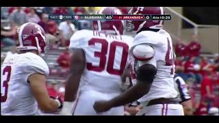 2012 #1 Alabama vs. #21 Arkansas Highlights