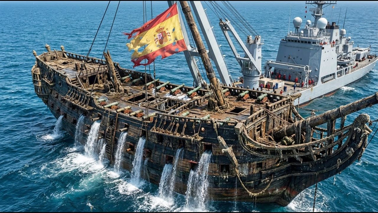 500-Year-Old Spanish Shipwreck Recovered from the Ocean Floor