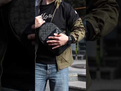 Сумка чоловіча West Pack In Signature Canvas/Black, видео 2