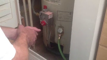 Lighting the hot water tank