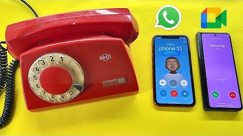 Retro Phone incoming Call RWT vs IPhone 11 vs Samsung Z FOLD3/ Outgoing Call