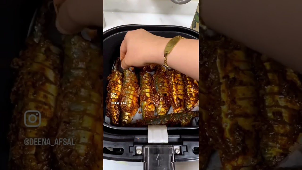 Air fryer recipe / grilled sardines|| ഐർഫ്രയെരില് ഹെൽത്തി മത്തി ചുട്ടത്🐟 