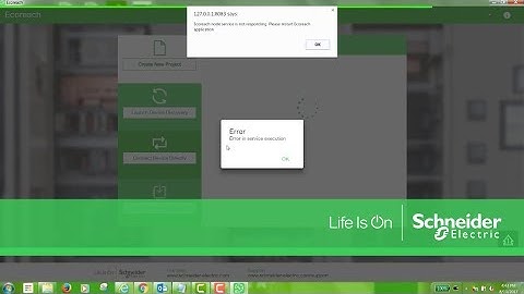 Workaround for Ecoreach Error "Error in service execution"