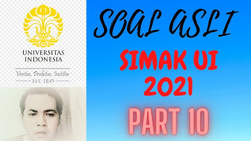 SOAL ASLI SIMAK UI 2021 mtk dasar part 10