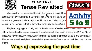 Tense Revisited Class 10 English grammar question answer discussion