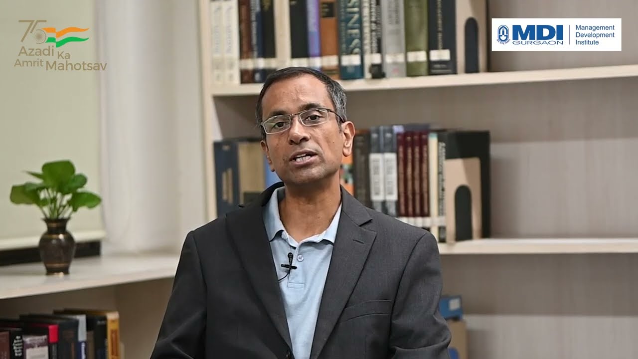 MDI Director, Professor Dr Rajesh Chakrabarti sharing thoughts on India