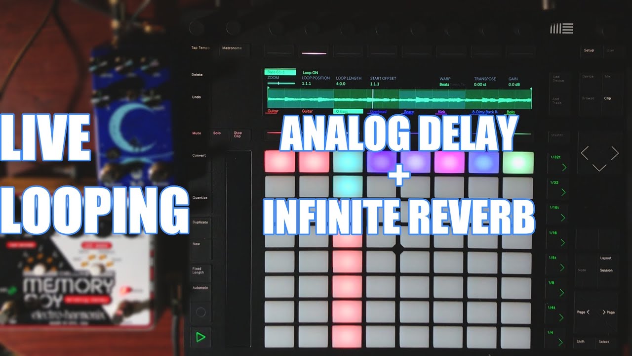 Ableton Live Looping Performance | Infinite Reverb | Analog Delay