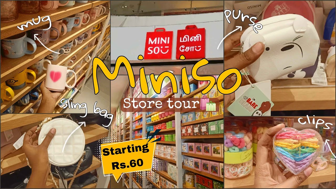Miniso Store Tour 💗 Chennai marina mall🛍 | cute and aesthetic products with price💰 | In tamil