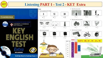 KET Extra - Listening Part 1 - Test 2 (Transcript + Key)