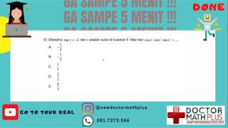 (SOAL 2) Trigonometri Dasar Matematika Umum Kelas 10 (SOAL 2) Trigonometri Dasar Matematika Umum Kelas 10