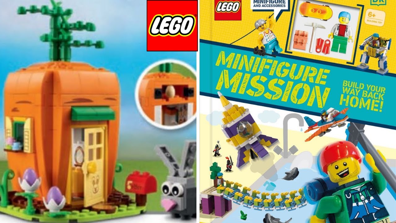 LEGO Reveals New LEGO Book & Easter Bunny’s Carrot House YouTube