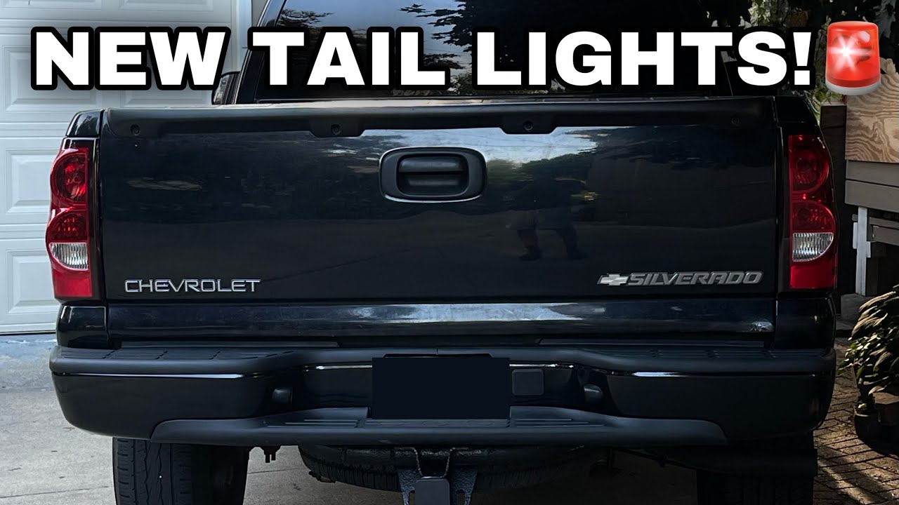 NEW TAIL LIGHTS FOR MY SILVERADO Z71 SINGLE CAB! - YouTube
