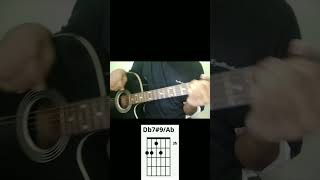 Guitar chords : D flat 7 sharp 9/A flat