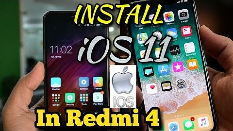 Install ios 11 in redmi 4 | best iphone theam|without root