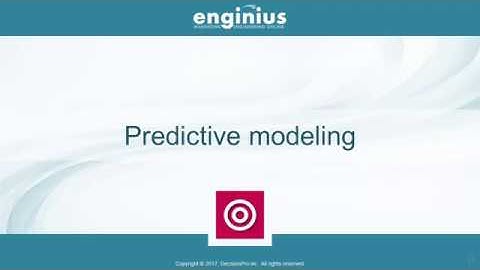 Enginius in action: predictive modeling