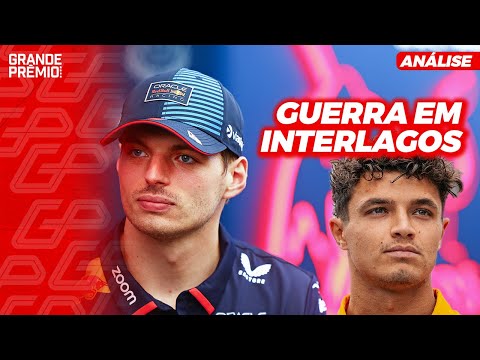 WAR on the TRACK and in INTERVIEWS: NORRIS and VERSTAPPEN DUEL in SP | GP at 10