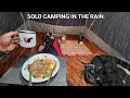 Camping de nuit solo sous la pluie  detente sous la tente  asmr