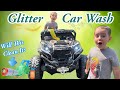 CRAZY GLITTER CAR-WASH | Can SOAP DEFEAT BUBBLES &amp; GLITTER? 🧼
