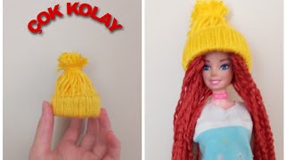 Barbie Bebekler İçin En Kolay Şapka Yapımı