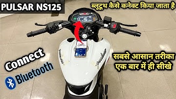 White colour 🤍! 2026 How To Connect Bluetooth In Pulsar NS125 !! Pulsar NS 125 Bluetooth Connection!