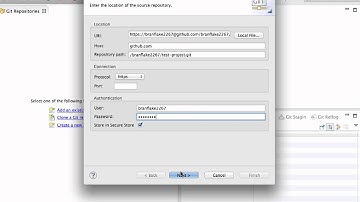 Eclipse - Clone Git Repository with git