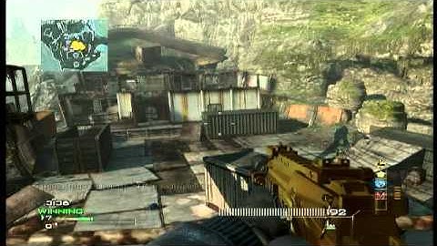 MW3: FACE OFF 1v1 M.O.A.B. 40 GUNSTREAK On Aground Gold MP7