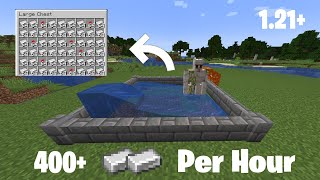 Minecraft 1.21 Easy Iron Farm Tutorial - 400 Per Hour