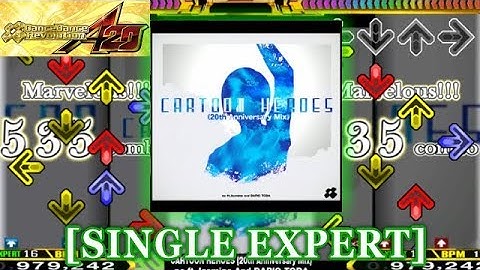 【DDR A20】 CARTOON HEROES (20th Anniversary Mix) [SINGLE EXPERT] 譜面確認＋クラップ