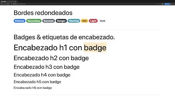 Curso Bootstrap - Componentes: badges parte #2