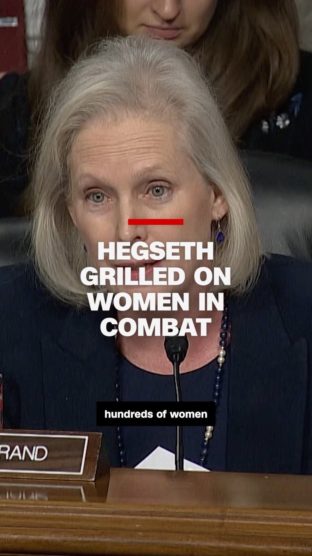 Hegseth pressed on women in the military