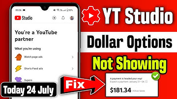 yt studio dollar not showing 2025 | dollar not showing in yt studio