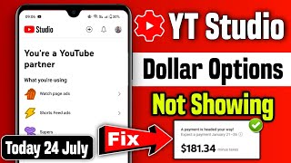 yt studio dollar not showing 2024 | yt studio me dollar nahi dikh raha hai