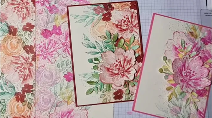 QUICK stamped ONE SHEET WONDER to MAKE 4 CARDS usi...