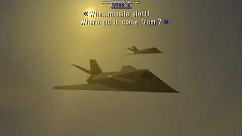 Ace Combat X (PSP/Emulator) - The F-117 Nighthawk has been shot down by XFA-33 Fenrir