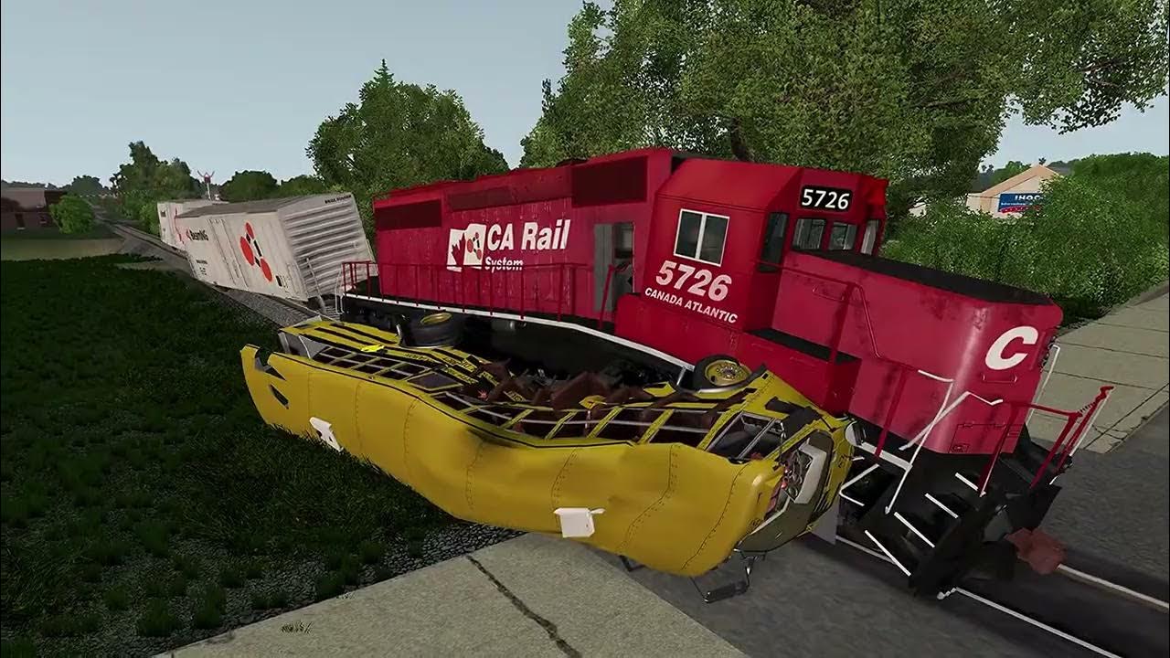 The Collision You Have to See to Believe Train vs. Car! YouTube