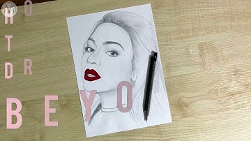 How to draw BEYONCE / Beyonce drawing / Drawing Lesson